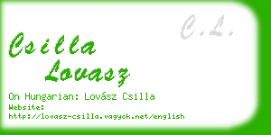 csilla lovasz business card